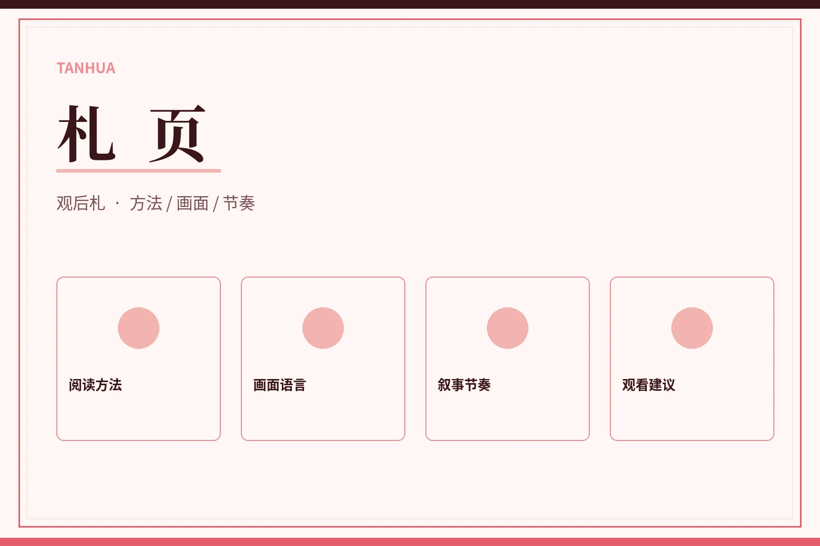 编辑手记与画面阅读